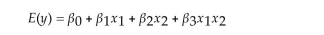 A college admissions officer proposes to use regression to model a studentʹs college GPA at graduation in terms of the following two variables: x1 = high school GPA x2 = SAT score The admissions officer believes the relationship between college GPA and high school GPA is linear and the relationship between SAT score and college GPA is linear. She also believes that the relationship between college GPA and high school GPA depends on the studentʹs SAT score. She proposes the regression model: Explain how to determine if the relationship between college GPA and SAT score depends on the high school GPA.