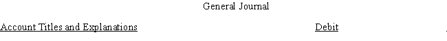  Described below are several transactions that an organization like the Hummingbird Co.might record.Several accounts from the organization's financial statements also are listed below.Using these account titles,record each transaction in proper journal entry format in the general journal provided.A written explanation for each journal entry is not required. ?   \begin{array} { l l }  \text { Accounts: } \\ \text { Cash } & \text { Common Stock } \\ \text { Accounts Receivable } & \text { Sales Revenue } \\ \text { Musical Instruments } & \text { Selling Expenses } \\ & \text { General \& Administrative Salaries } \\ \text { Accounts Payable } & \text { Expense }\\ \text { Deposits Received in Advance } \end{array}  ?  A) Customers are mailed bills for tickets,  \$ 225,000 . B) Customers pay for tickets in advance,  \$ 130,000 . C) Administrative employees are paid their monthly sal aries,  \$ 14,000 . D) An invoice is received for new musical instruments purchased,  \$ 15,200 ; payment is due in 30 days. E) Payments received from customers for amounts billed in a previous transaction amount to  \$ 135,000 . F) Payment is made for the instruments invoice received in a previous transaction. ?    