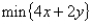 Suppose an objective function has the equation:   . Then the slope of the objective function line is 2.