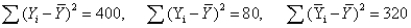 In a simple linear regression analysis, the following sums of squares are produced:   The proportion of the variation in Y that is explained by the variation in X is: A)  20% B)  80% C)  25% D)  50% E)  none of these choices
