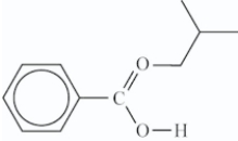 What is the structure of the ester that is formed in the following reaction?   A)    B)    C)    D)   