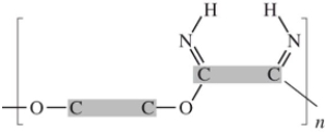 <strong>Dacron is classified as a polyester.Which linkage is correct? (The gray areas represent the monomer backbones. )</strong> A) B) C) D)