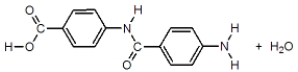 <strong>These are the two monomers used to synthesize Kevlar. Which of the following represent the products formed after one condensation reaction between the monomers?</strong> A) B) C) D)