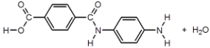 <strong>These are the two monomers used to synthesize Kevlar. Which of the following represent the products formed after one condensation reaction between the monomers?</strong> A) B) C) D)