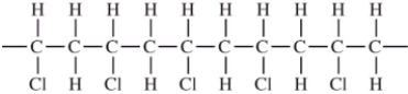 <strong>Polyvinyl chloride (PVC) is made from the monomer,CH<sub>2</sub> <sub> </sub> CHCl.Which would not be a possible arrangement in PVC?</strong> A) B) C) D)