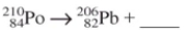 What type of radiation is given off in this nuclear reaction?   A) Alpha B) Beta C) Gamma D) Neutron