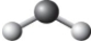 The two chemical bonds and geometry of water are best represented by A)    B)    C)    D)   