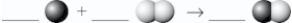 Choose the proper coefficients for each substance to yield a balanced equation.   A) 1,1,1 B) 2,1,1 C) 2,1,2 D) 1,1,2