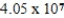 How many millimeters are equivalent to 40.5 km? A)    mm B)    mm C)    mm D)    mm