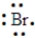 An element has the following electron arrangement. shell 1:2 electrons shell 2: 8 electrons shell 3:18 electrons shell 4:18 electrons shell 5:7 electrons The Lewis structure for this element would be:  