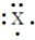 Enter the chemical symbol of the element in the blank. An element in period 3 has the Lewis structure:     X should be replaced with what chemical symbol? Chemical symbol: _____________________.