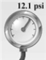 A gas cylinder contains three gases:  oxygen, nitrogen, and helium. The partial pressure of oxygen is 4.7 psi and the partial pressure of nitrogen is 3.0 psi. If the reading on the pressure gauge is as shown below.   What is the partial pressure of the He?