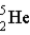 The fusion of deuterium (   ) and tritium (   ) holds some promise as a source of nuclear energy. If a neutron is produced, the other product of the reaction is   .