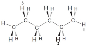 Examine the following structure.   Complete the following statements about this structure. -If the hydrogen atom numbered  2  replaced by a methyl group, the IUPAC name of the new compound would be ____________.