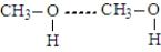 Which of the following best represents hydrogen bonding in methanol? A)    B)    C)    D)   