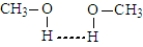 Which of the following best represents hydrogen bonding in methanol? A)    B)    C)    D)   