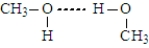 Which of the following best represents hydrogen bonding in methanol? A)    B)    C)    D)   