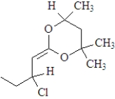 How many chiral carbons are present in the following compound?   A) 1 B) 2 C) 3 D) 4