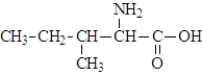 The structure of isoleucine is   The zwitterion form of the amino acid isoleucine is  