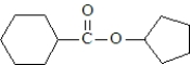 What are the products formed when the following substance undergoes hydrolysis?   A)    B)    C)    D)   