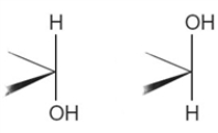 Monosaccharides whose ring-structures that differ only as shown below on the ring carbon next to the oxygen   are called A) constitutional isomers. B) anomers. C) enantiomers. D) cis-trans isomers.