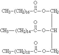 Draw the structure for each of the products produed on the hydrolysis of the following substance using H<sub>2</sub>SO<sub>4</sub>.  
