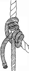 What is the name of the knot shown in the diagram?  