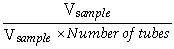 <strong>Which of the following equations defines the tube dilution in a serial dilution?</strong> A) B) C) D)
