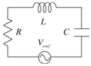  A circuit contains a 100- \varOmega resistor,a 0.0200-H inductor and 1.00 µF capacitor in series as shown.The time varying emf is 30.0 V.What is the resonant angular frequency of the circuit?   A) 1.0 * 10<sup>3</sup> rad/s B) 2.7 * 10<sup>3</sup> rad/s C) 4.4 * 10<sup>3</sup> rad/s D) 6.3 * 10<sup>3</sup> rad/s E) 7.0 * 10<sup>3</sup> rad/s  