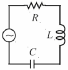 An RLC circuit is shown where R = 79.0  \varOmega ,L = 35.0 mH,and C = 65.0  \mu F.These components are connected to an alternating current power supply operating with an angular frequency of  \omega .What is the value of  \omega  (in rad/s) so that the resistor dissipates the most possible energy?   A) 663.0 B) 828.7 C) 1035.9 D) 1294.9 E) 1618.6  