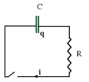  A 0.20-mF capacitor discharges through a resistor with R = 61 k \varOmega .How long will it take for the capacitor to reach 85% of its initial charge?   A) 0.5 s B) 4.2 s C) 0.25 s D) 1.98 s E) 33.2 s  