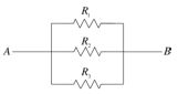  What is the equivalent resistance of the circuit shown if   ,   ,and   ?   A) 7.7  \varOmega  B) 10  \varOmega  C) 56  \varOmega  D) 61  \varOmega   