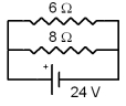 What is the total power dissipated in both resistors?   A) 0.68 W B) 5.2W C) 12.3 W D) 168 W E) 257 W 