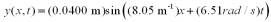 <strong>A wave on a string has a wave function given as .What is the speed of the wave?</strong> A)2.38 * 10<sup>-1</sup> m/s B)4.12 * 10<sup>-1</sup> m/s C)7.58 * 10<sup>-1</sup> m/s D)8.08 * 10<sup>-1</sup> m/s