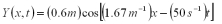 <strong>A wave travels in positive x direction at 30.0 m/s along a string in the positive x direction.The frequency of the wave is 50.0 Hz.Which of the following could the equation to describe this wave?</strong> A) B) C) D) E)None are correct.