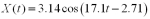 <strong>A 7.2-kg mass oscillates on a horizontal spring.The position of the object is given by the relation (all units in MKS).The system is then submerged into a vat of oil with a damping constant of 1.42 kg/s.How long will it take before the amplitude of oscillations becomes 0.314 m?</strong> A)1.01 s B)10.1 s C)11.7 s D)23.4 s E)The system does not oscillate,it is either over-damped or critically damped.