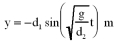 <strong>A spring is suspended from the ceiling.When a mass of m kg is attached to the spring,it stretches d<sub>1</sub> m.The mass is then pulled down an additional d<sub>2</sub> m and released.Which one of the following statements is true concerning the equation of motion of the mass? </strong> A) B) C) D) E)