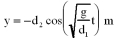<strong>A spring is suspended from the ceiling.When a mass of m kg is attached to the spring,it stretches d<sub>1</sub> m.The mass is then pulled down an additional d<sub>2</sub> m and released.Which one of the following statements is true concerning the equation of motion of the mass? </strong> A) B) C) D) E)