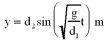 <strong>A spring is suspended from the ceiling.When a mass of m kg is attached to the spring,it stretches d<sub>1</sub> m.The mass is then pulled down an additional d<sub>2</sub> m and released.Which one of the following statements is true concerning the equation of motion of the mass? </strong> A) B) C) D) E)