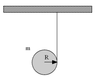A massless string is wrapped around a cylinder of mass 0.500 kg and radius 0.100 m.The string is attached to the ceiling.The cylinder is released.As it falls,the string unwinds.What is the magnitude of the tension in the string as the cylinder falls in N?   A) 0 B) 4.91 C) 1.64 D) 3.13 E) 1.12 