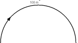 It takes a runner 10 seconds to run the curve (100 meter arc length,semicircle) in a race.The centripetal acceleration acting on her is   A) 1.00 m/s<sup>2</sup>. B) 1.57 m/s<sup>2</sup>. C) 1.92 m/s<sup>2</sup>. D) 3.14 m/s<sup>2</sup>. E) 3.59 m/s<sup>2</sup>. 