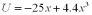 Find the magnitude of the force acting on a 3.0-kg mass located at x=2.0 m inside a potential of   (assume all units in MKS) . A) 10 N B) 12 N C) 28 N D) 83 N 