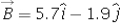 If vector   and vector   ,where   and   are the units vectors along the x and the y directions respectively.If   ,calculate the angle vector   makes with respect to the +x axes. A) -84º B) -96º C) 84º D) 96º E) -6º 