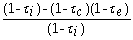 Consider the following formula: τ* =   The term τ<sub>e</sub> is A)  the effective personal tax rate on equity. B)  the effective tax advantage of debt. C)  the effective corporate tax rate on income. D)  the effective personal tax rate on interest income.