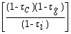 Consider the following equation: P<sub>retain</sub> = P<sub>cum</sub> ×   The term τ<sub>i</sub> in this equation represents A)  the corporation's tax rate on interest income. B)  the investor's tax rate on capital gains. C)  the investor's tax rate on interest income. D)  the investor's tax rate on cumulative dividends.