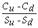  Consider the following equation:  \Delta  =   In this equation,the term  \Delta represents A)  the change in the stock price from the low state to the high state. B)  the number of shares of stock to buy for the replicating portfolio. C)  the position in bonds for the replicating portfolio. D)  the change in the stock price from the high state to the low state. 