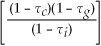 Consider the following equation: P<sub>retain</sub> = P<sub>cum</sub> ×   The term τ<sub>c</sub> in this equation represents A)  the corporation's tax rate on interest income. B)  the investor's tax rate on interest income. C)  the investor's tax rate on cumulative dividends. D)  the investor's tax rate on capital gains.