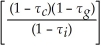 Consider the following equation: P<sub>retain</sub> = P<sub>cum</sub> ×   The term τ<sub>c</sub> in this equation represents: A)  the corporation's tax rate on interest income. B)  the investor's tax rate on interest income. C)  the investor's tax rate on cumulative dividends. D)  the investor's tax rate on capital gains.