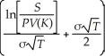 Consider the following equation: C = S × N   - PV(K) × N   In this equation,the term σ represents: A) the number of days to expiration. B) the number of years to expiration. C) the expected return on the stock. D) the annual volatility of the stock.