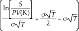 Consider the following equation: C = S × N   - PV(K) × N   In this equation,the term σ represents: A) the number of days to expiration. B) the number of years to expiration. C) the expected return on the stock. D) the annual volatility of the stock.
